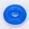 pack of 2pcs  dog toys Pet toy bite resistant sound making toy ball dog toy tooth cleaning molar dog toy - Blue - small