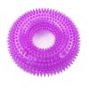 pack of 2pcs  dog toys Pet toy bite resistant sound making toy ball dog toy tooth cleaning molar dog toy - purple - small