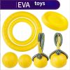 EVA pet supplies dog tug of war toys pull ring training Frisbee with rope elastic ball molar stick in stock - 21cm diameter Frisbee - 1