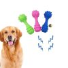Pet Vocal Toy Dog Molar Rod Interactive Training Cat Dog Toy TPR Environmentally Friendly Bite Resistant Pet Accessories - Blue