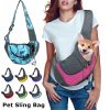 Pet Puppy Carrier S/L Outdoor Travel Dog Shoulder Bag Mesh Oxford Single Comfort Sling Handbag Tote Pouch - Yellow - L