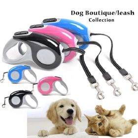 Pet Telescopic Traction Rope Dog Automatic Tractor Portable Dog Leash Dog Chain 3 M 5 M Traction Belt correa perro - Blue - 3M