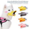 Adjustable Dogs Anti-bite Mouth Cover Muzzle Silicone Duck Mouth Mask For Dog Stop Barking Dog Pet Mouth Cover Pet Dog Supplies - Blue - L