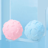 Dog toys bite-resistant pet teething teeth cleaning supplies self-help boredom dog round ball interactive bone ball - Pink