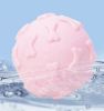 Dog toys bite-resistant pet teething teeth cleaning supplies self-help boredom dog round ball interactive bone ball - Pink