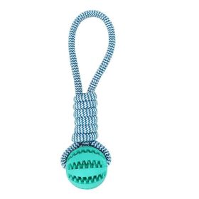 Pet Tooth Cleaning Bite Resistant Toy Ball for Pet Dogs Puppy - Blue - Pet Supplies