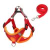 Small Dog Harness Puppy Harness and Leash Set with Reflective Strip for Small Dog Breeds - Red - XL