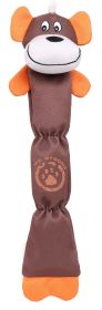 Pet Life Extra Long Dura-Chew Reinforce Stitched Durable Water Resistant Plush Chew Tugging Dog Toy - Brown