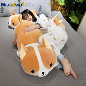 40-80cm Giant Size Cute Corgi Dog Plush Toys Stuffed Animal Puppy Dog Pillow Soft Lovely Doll Kawaii Christmas Gift for Kids - 85cm