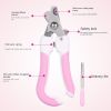 Pet nail clippers dog cat stainless steel nail clippers; Professional Pet Nail Clippers and Trimmer - Best for Dogs; Small Cats - Large pink [card mou