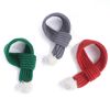 Pet knit Christmas scarf Creative teddy scarf cat dog pet supplies pet clothing dog scarf; cat scarf - red - M