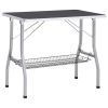 Adjustable Dog Grooming Table with 2 Loops and Basket - 171068