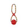 Pet molar toy watermelon ball silicone toy dog molar ball bite-resistant, teeth-cleaning and food-leakage ball chewing dog bite toy - Red 8-character