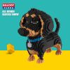 Cartoon Simulation Pet Dog Building Blocks Mini Dachshund Poodle Doberman Model Children's Toy Gift Dog Pet Building Blocks - 16014 - With box