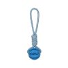 Pet molar toy watermelon ball silicone toy dog molar ball bite-resistant, teeth-cleaning and food-leakage ball chewing dog bite toy - Blue figure eigh