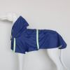 large and small dog raincoat cloak type reflective strip pet raincoat windproof rainproof dog hooded raincoat - Blue - M (2-3 kg)