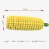 Pet Dog Toy Interactive Rubber Balls for Small Large Dogs Puppy Cat Chewing Toys Pet Tooth Cleaning Indestructible Dog Food Ball - yellow-Squeak1 - Ch