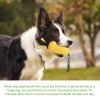 Pet Dog Toy Interactive Rubber Balls for Small Large Dogs Puppy Cat Chewing Toys Pet Tooth Cleaning Indestructible Dog Food Ball - yellow-Squeak1 - Ch