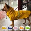 large and small dog raincoat cloak type reflective strip pet raincoat windproof rainproof dog hooded raincoat - Blue - M (2-3 kg)
