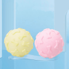 Dog toys bite-resistant pet teething teeth cleaning supplies self-help boredom dog round ball interactive bone ball - Pink
