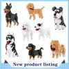 Cartoon Simulation Pet Dog Building Blocks Mini Dachshund Poodle Doberman Model Children's Toy Gift Dog Pet Building Blocks - 18245 - With box