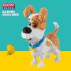 Cartoon Simulation Pet Dog Building Blocks Mini Dachshund Poodle Doberman Model Children's Toy Gift Dog Pet Building Blocks - 18242 - With box