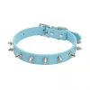 Anti-Bit Pet Necklace; Durable Dog Rivet Collar For Puppy; Pet Supplies - Blue - L