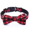 Christmas Dog Collar Snowflake Dog Collar - Green - L