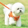 Reflective Pet Harness And Leash Set For Dog & Cat; No Pull Dog Vest Harness With Breathable Mesh - Orange-Red - XS