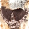 Pet Life Luxe 'Houndsome' 2-In-1 Mesh Reversible Plaided Collared Adjustable Dog Harness-Leash - X-Small