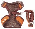 Pet Life Luxe 'Pawsh' 2-In-1 Mesh Reversed Adjustable Dog Harness-Leash W/ Fashion Bowtie - Medium