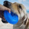 pack of 2pcs  dog toys Pet toy bite resistant sound making toy ball dog toy tooth cleaning molar dog toy - purple - large size