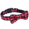 Christmas Dog Collar Snowflake Dog Collar - Green - L