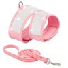 Pet Harness For Dog & Cat; Rhinestone Soft Cat Harness; Soft Dog Vest Harness For Outdoor Walking - Pink - S