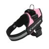 No Pull Pet Harness For Dog & Cat; Adjustable Soft Padded Large Dog Harness With Easy Control Handle - Pink - L