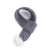 Pet knit Christmas scarf Creative teddy scarf cat dog pet supplies pet clothing dog scarf; cat scarf - gray - M