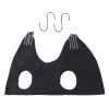 Pet Grooming Hammock For Dog & Cat; Cat Hammock Restraint Bag For Bathing Trimming Nail Clipping - Black Red Edge - XS