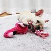 Plush Flamingo Pet Squeaky Toys for Small Dogs Clean Teeth Puppy Dog Chew Toy Squeak Pets Accessories Dog Supplies Octopus Chick - Pink