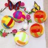 1pc Dog Bouncy Ball Radom Color Bouncing Massage Hedgehog Ball With LED Flashing Volleyball Sounded Luminous Dog Bite Chew Toy - as the picture - 7.5c