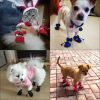 Anti-slip Pet Dog shoes Waterproof boots shoes puppy cat socks boots dog shoes - pink - 6