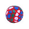 Dog Chew Toy Natural Rubber Puzzle Ball Dog Geometric Safety Toys Ball for Small Medium Large Dogs Playing Pet Training Supplies - Red