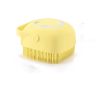 Bathroom Puppy Big Dog Cat Bath Massage Gloves Brush Soft Safety Silicone Pet Accessories for Dogs Cats Tools Mascotas Products - blue - Square