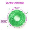 Pet Toys Bite Resistant Sound Toy Chew Teeth Clean Large Dog Golden Retriever Barbed TPR Training Teeth Cleaning Thorn Circle - Blue