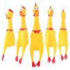 Hot Sell Screaming Chicken Pets Dog Toys Squeeze Squeaky Sound Funny Toy Safety Rubber For Dogs Molar Chew Toys - Yellow - M 28.5cm