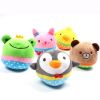 Cute Plush Dog Ball Squeaky Toys Animal Shape Puppy Chihuahua Internactive Chew Bite Toys Funny Pets Accessories Supplies - as the picture
