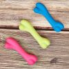 1pc Pet Toy; Soft Bone Shape Toy; Dog Teething Training Bite Resistant Chew Toys - 1pc Random Color