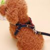 Pet Dog Chest Back Leash Set Adjustable Dogs Chest Back Traction Rope Puppy Pet Nylon Durable Outdoor Walking Rope Chain Belt - Red - L