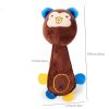 Pet Plush Toy For Dog & Cat; Funny Cartoon Plush Toys For Indoor Dogs; Interactive Dog Chew Toy - Pink