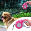 Pet Telescopic Traction Rope Dog Automatic Tractor Portable Dog Leash Dog Chain 3 M 5 M Traction Belt correa perro - pink - 3M