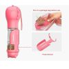Multifunctional Pet Water Cup Pet Feeder Pet Outdoor Water Cup Dog Food Cup Picking Up All-in-one Waterer Cat Dog Feeding Tool - green